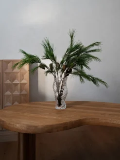 Jarrón de vidrio soplado Ostrea Rock, 30 cm