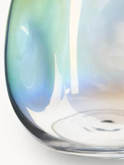 Jarrón de vidrio soplado Rainbow, 17 cm