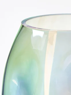 Jarrón de vidrio soplado Rainbow, 17 cm