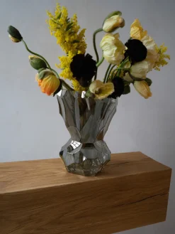 Jarrón de vidrio soplado Reflection, 30 cm