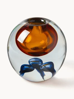 Jarrón de vidrio soplado Tyron, 17 cm