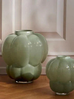 Jarrón de vidrio soplado Uva, 35 cm