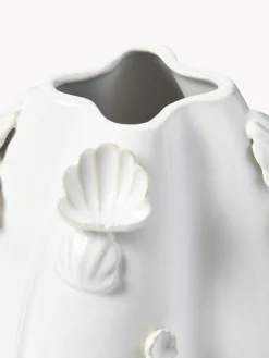Jarrón esmaltado con decoración de conchas Mar, 31 cm