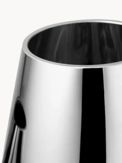 Jarrón grande de vidrio soplado artesanalmente Mirror, 35 cm