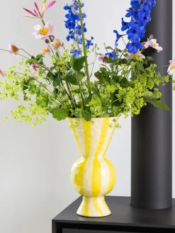 Jarrón pintado a mano Rhombic, 30 cm