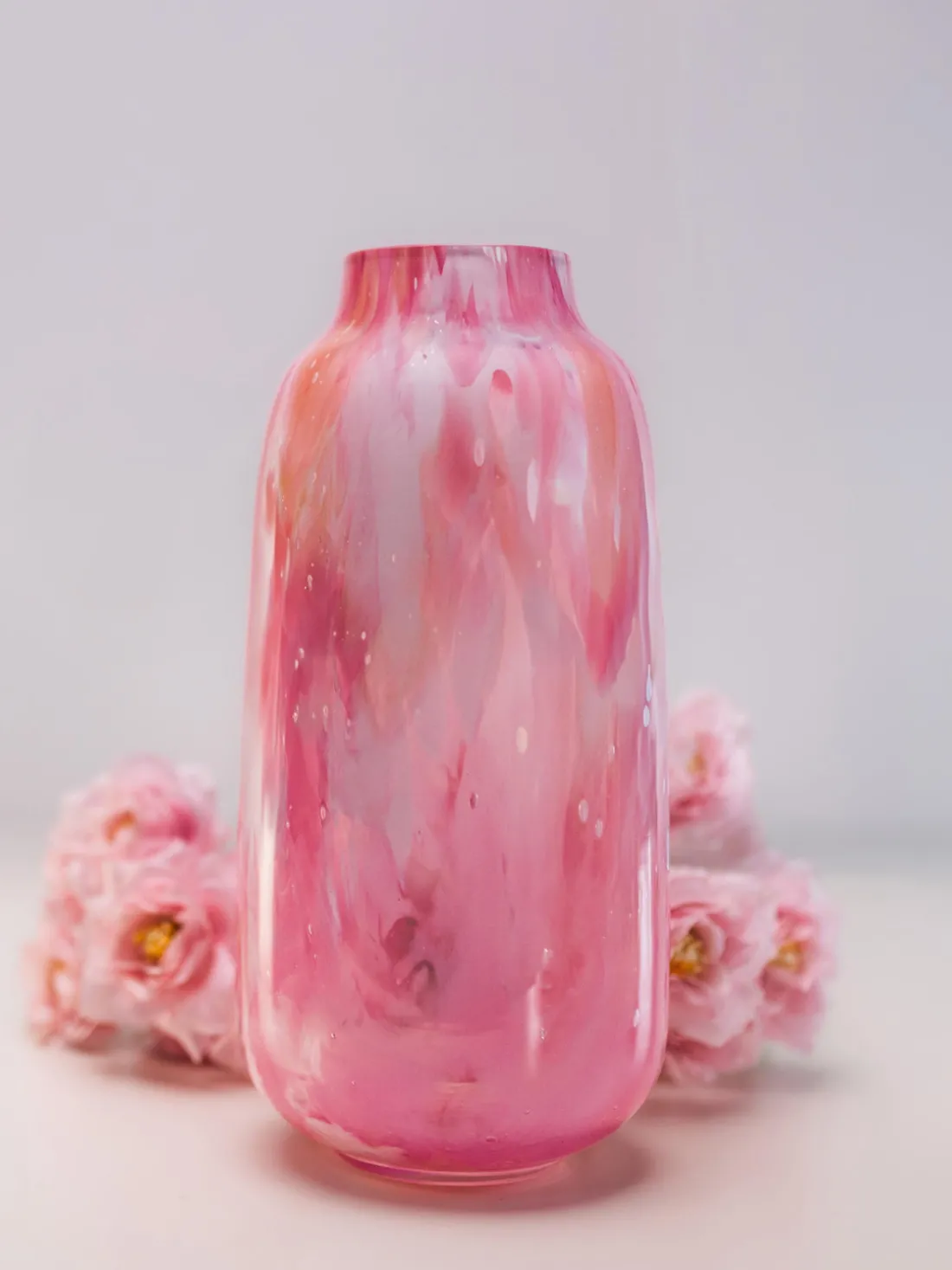 Jarrón soplado artesanalmente Meadows, 26 cm