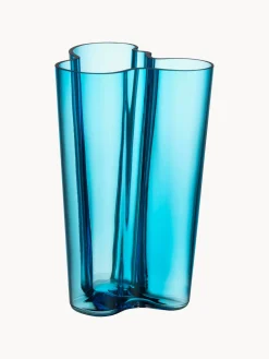 Jarrón soplado artesanalmente Alvar Aalto, 25 cm