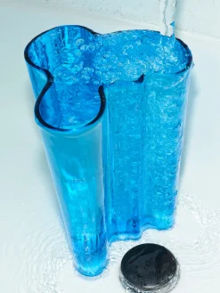 Jarrón soplado artesanalmente Alvar Aalto, 25 cm