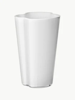 Jarrón soplado artesanalmente Alvar Aalto, 22 cm