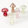 Jarrones de vidrio Mushroom, 5 uds.