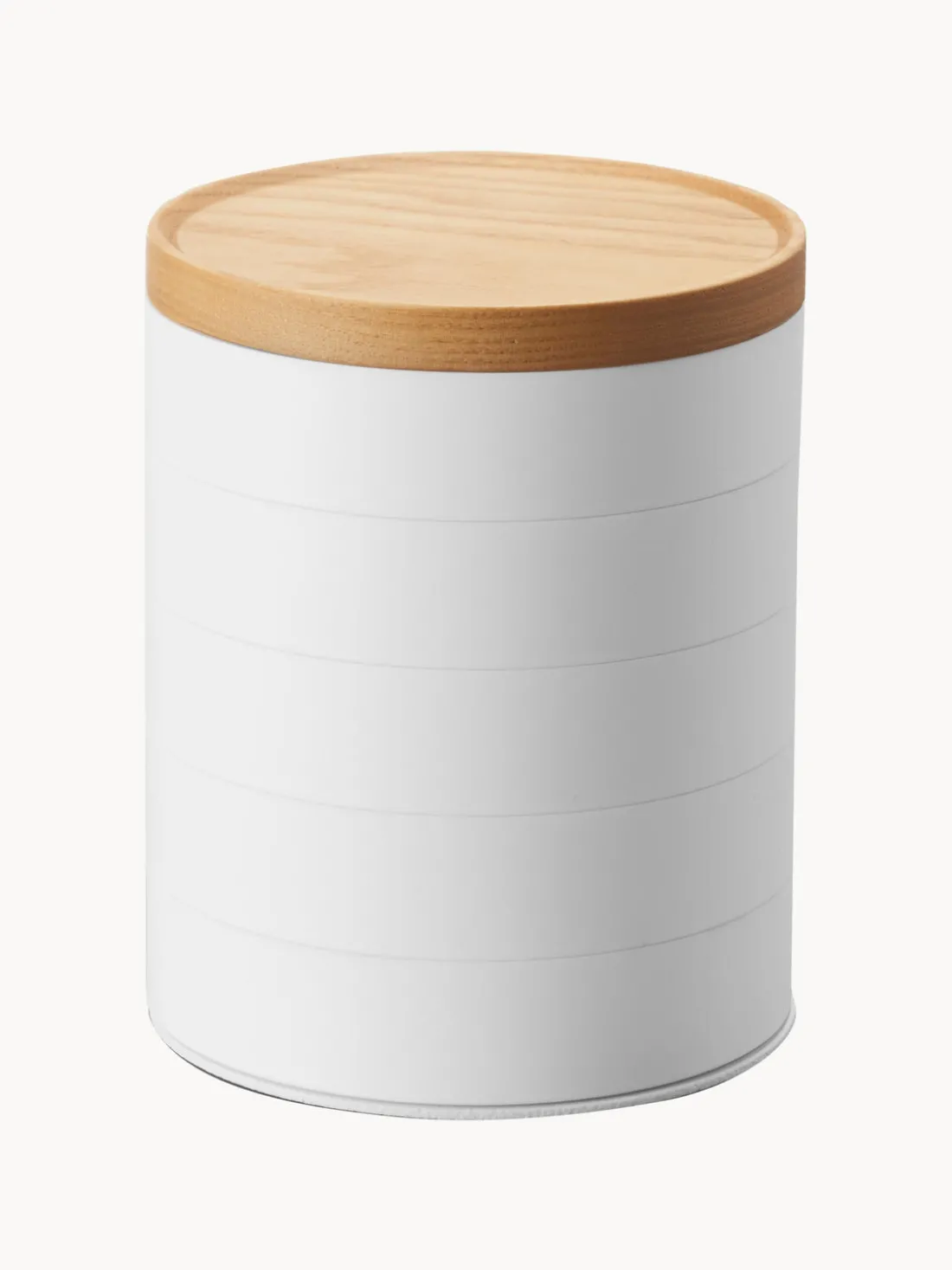 Joyero con tapadera de madera Tosca, 5 niveles