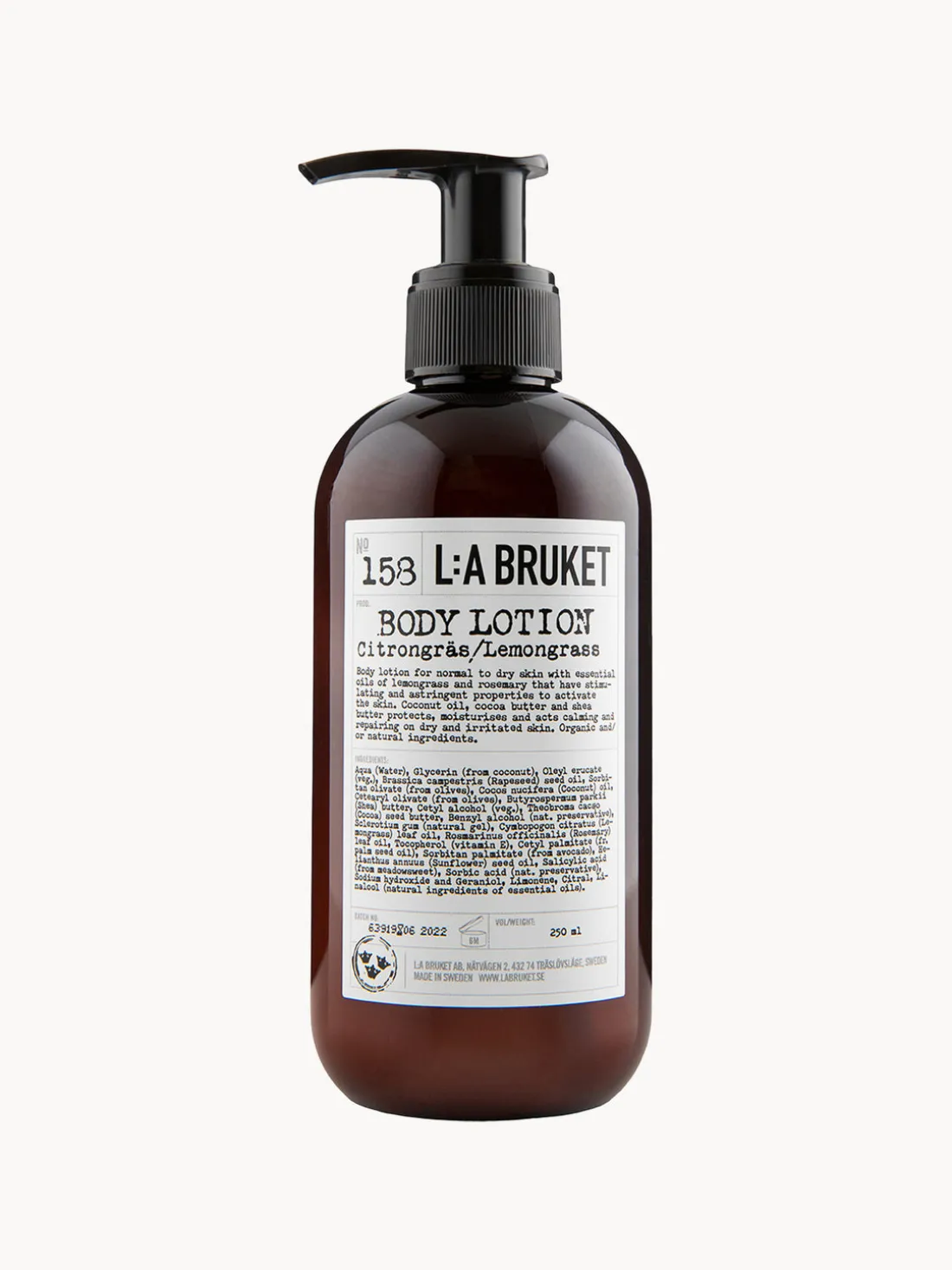 Leche corporal Anya (hierba de limón)