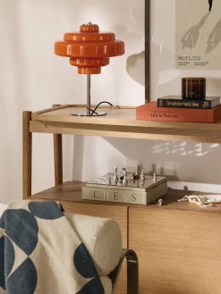 Lámpara de mesa de vidrio Millie