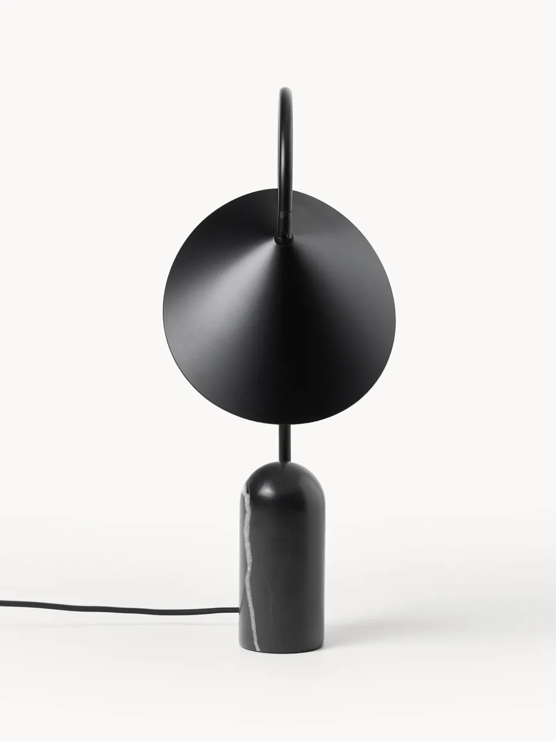 Lámpara de mesa grande ajustable con base de mármol Arum