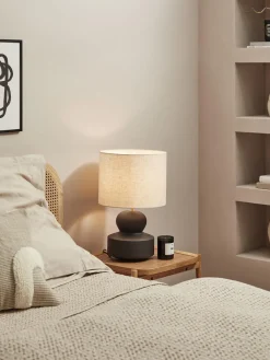 Lámpara de mesa grande de cerámica Georgina