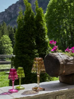 Lámpara de mesa LED regulable Big Battery, portátil, 37 cm