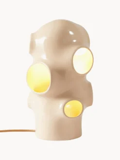 Lámpara de mesa pequeña artesanal Bull