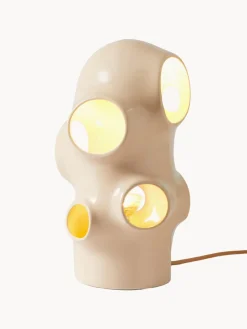 Lámpara de mesa pequeña artesanal Bull