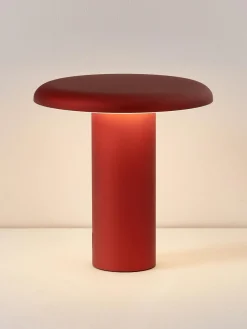 Lámpara de mesa pequeña LED regulable Takku, portátil
