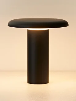 Lámpara de mesa pequeña LED regulable Takku, portátil