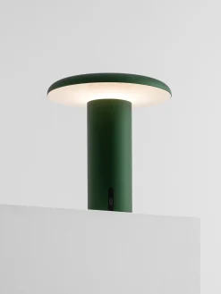 Lámpara de mesa pequeña LED regulable Takku, portátil