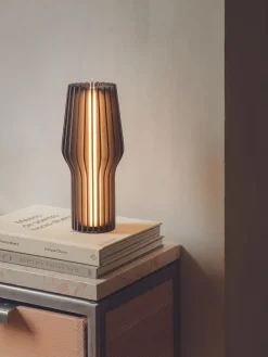 Lámpara de mesa pequeña LED regulable Radiant, portátil