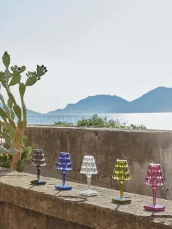 Lámpara de mesa pequeña LED Battery, Al 26 cm