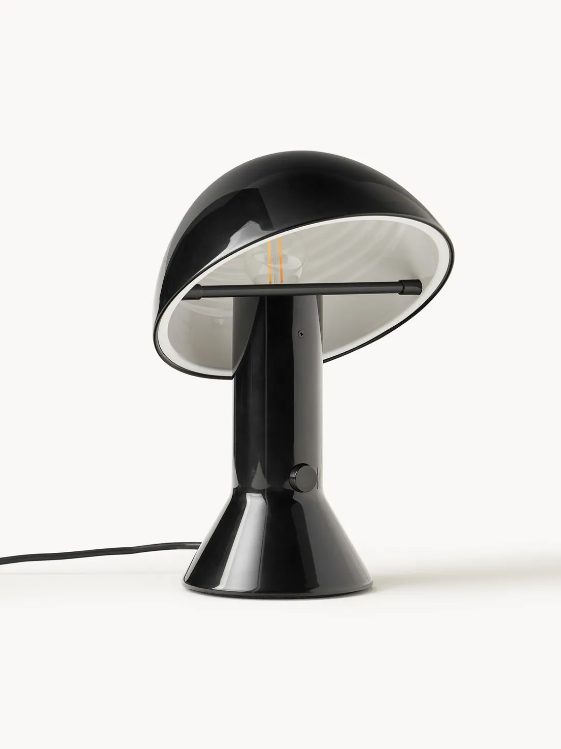 Lámpara de mesa pequeña orientable Elmetto