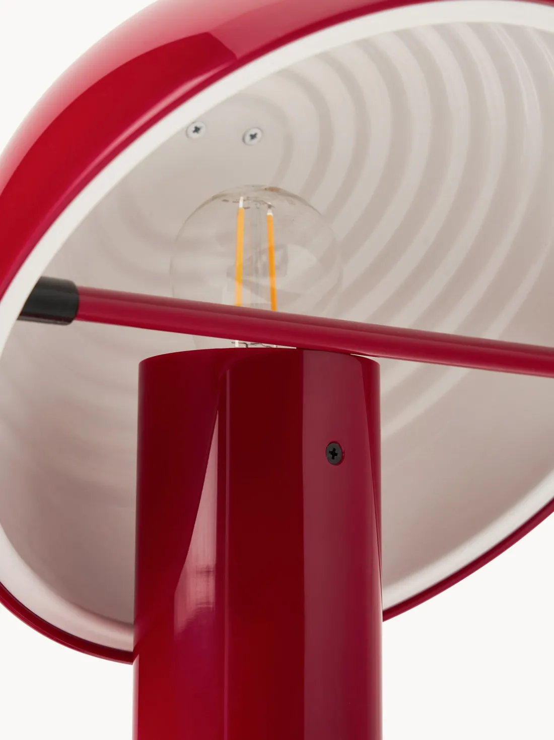 Lámpara de mesa pequeña orientable Elmetto