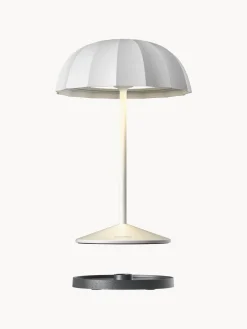 Lámpara de mesa pequeña para exterior LED regulable Ombrellino, portátil