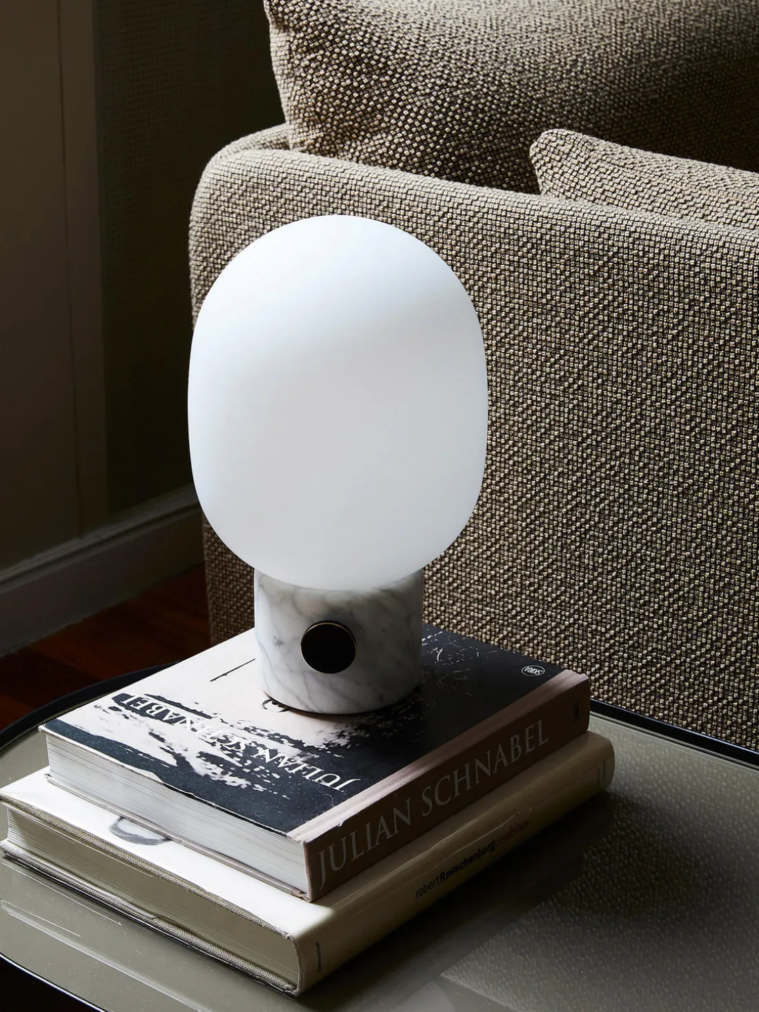 Lámpara de mesa pequeña regulable JWDA, 32 cm