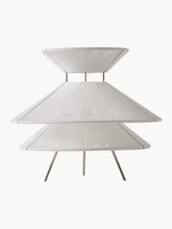 Lámpara de mesa regulable de lino Kiku