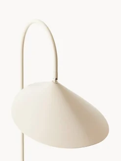 Lámpara de pie ajustable con base de travertino Arum