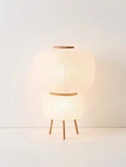 Lámpara de pie de diseño de papel de arroz Misaki