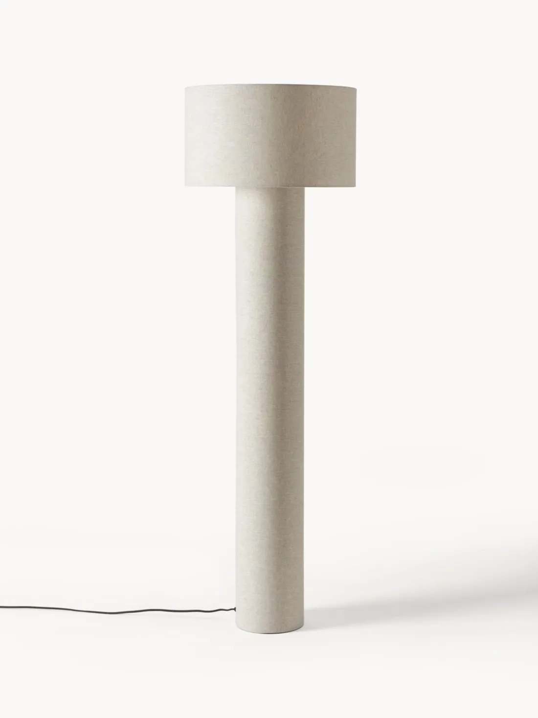 Lámpara de pie de lino Ron