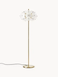 Lámpara de pie de vidrio Mireille