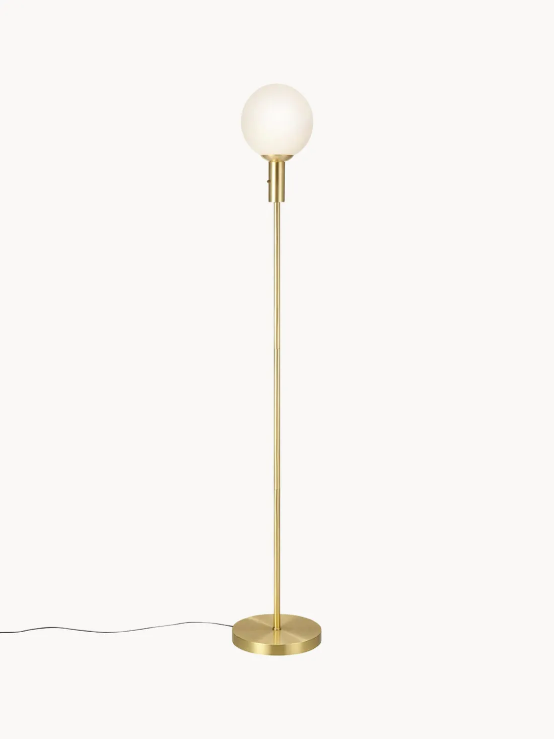 Lámpara de pie de vidrio opalino Minna