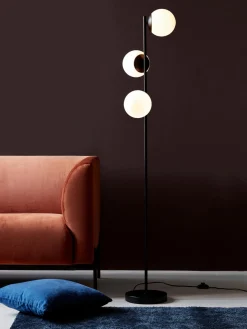 Lámpara de pie de vidrio opalino Lilly