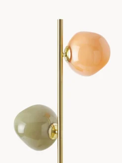 Lámpara de pie de vidrio opalino Josie