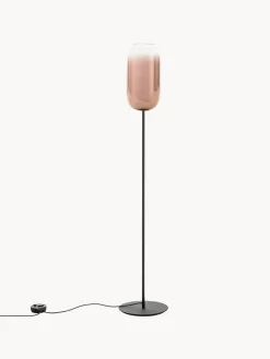 Lámpara de pie de vidrio soplado artesanalmente Gople