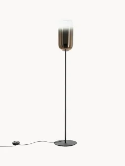 Lámpara de pie de vidrio soplado artesanalmente Gople