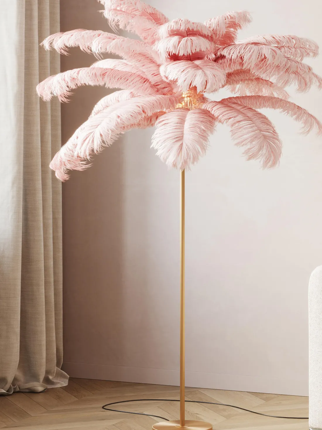 Lámpara de pie Feather Palm