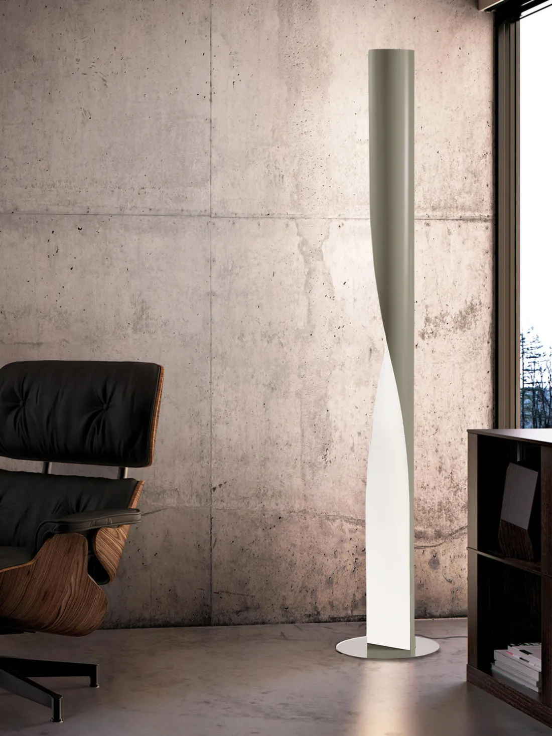 Lámpara de pie grande regulable Evita