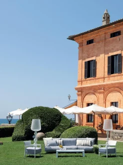 Lámpara de pie LED regulable para exterior Kabuki