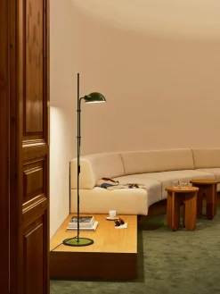 Lámpara de pie pequeña con pantalla ajustable Funiculí