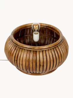 Lámpara de pie pequeña de ratán Bohemian