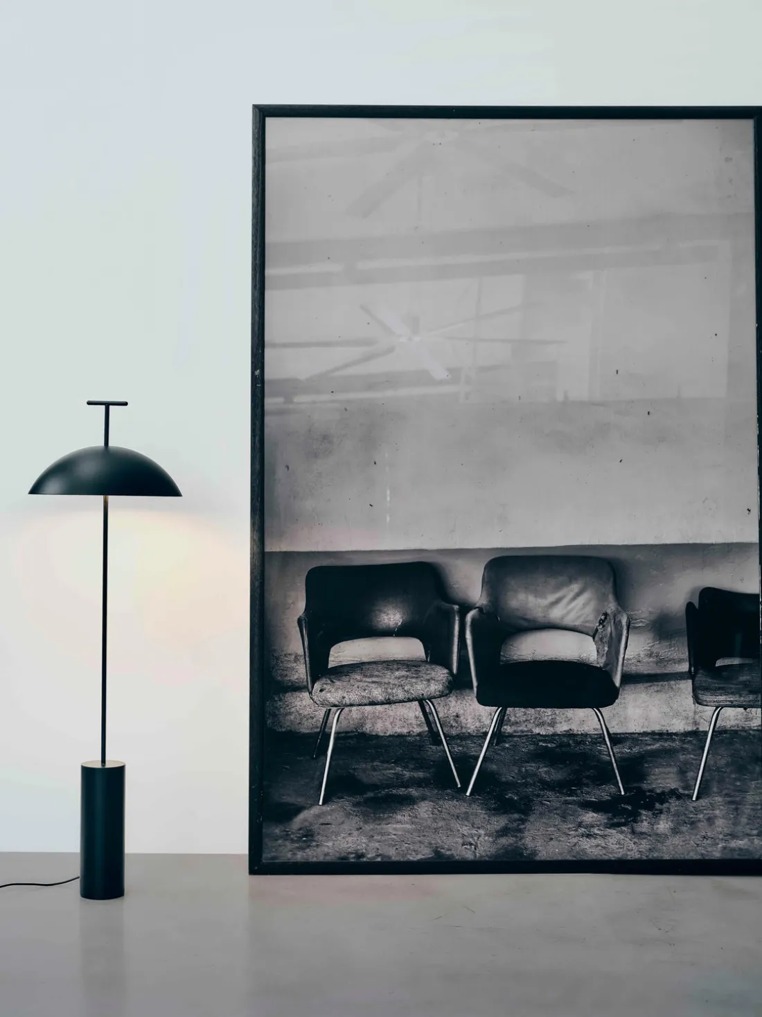 Lámpara de pie pequeña regulable de diseño Geen-a