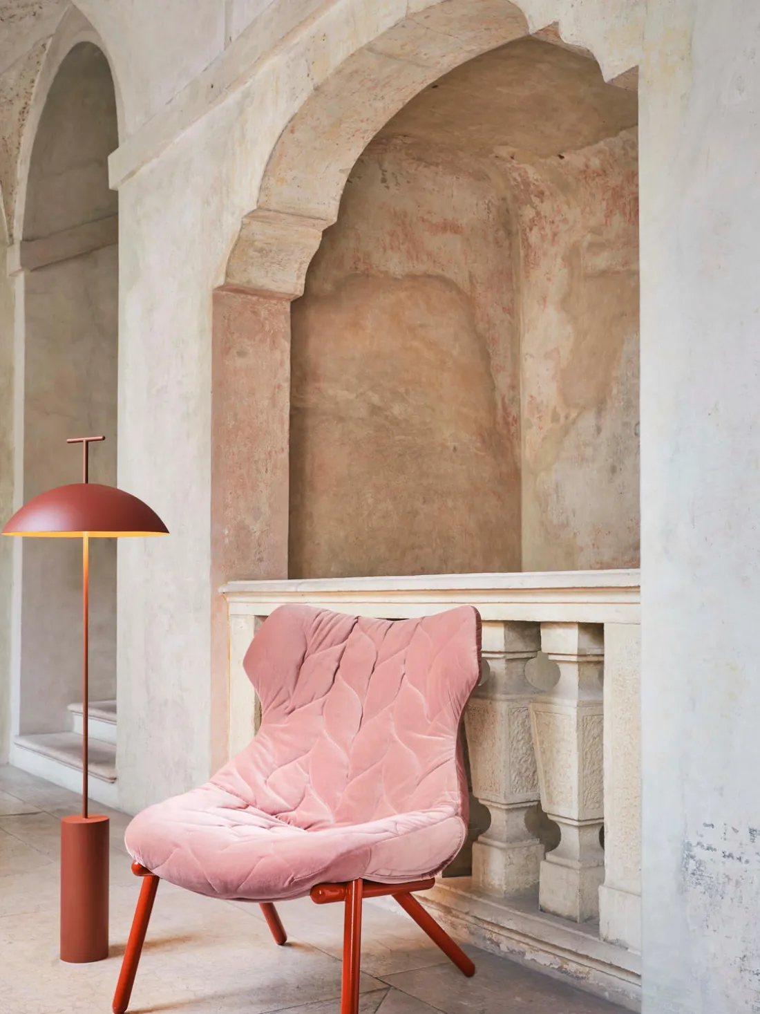 Lámpara de pie pequeña regulable de diseño Geen-a