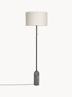 Lámpara de pie regulable con base de mármol Gravity