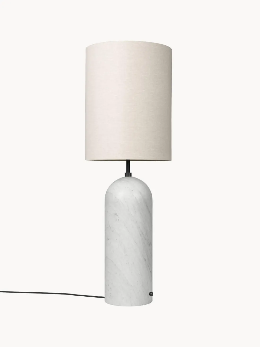 Lámpara de pie regulable con base de mármol Gravity, 130 cm